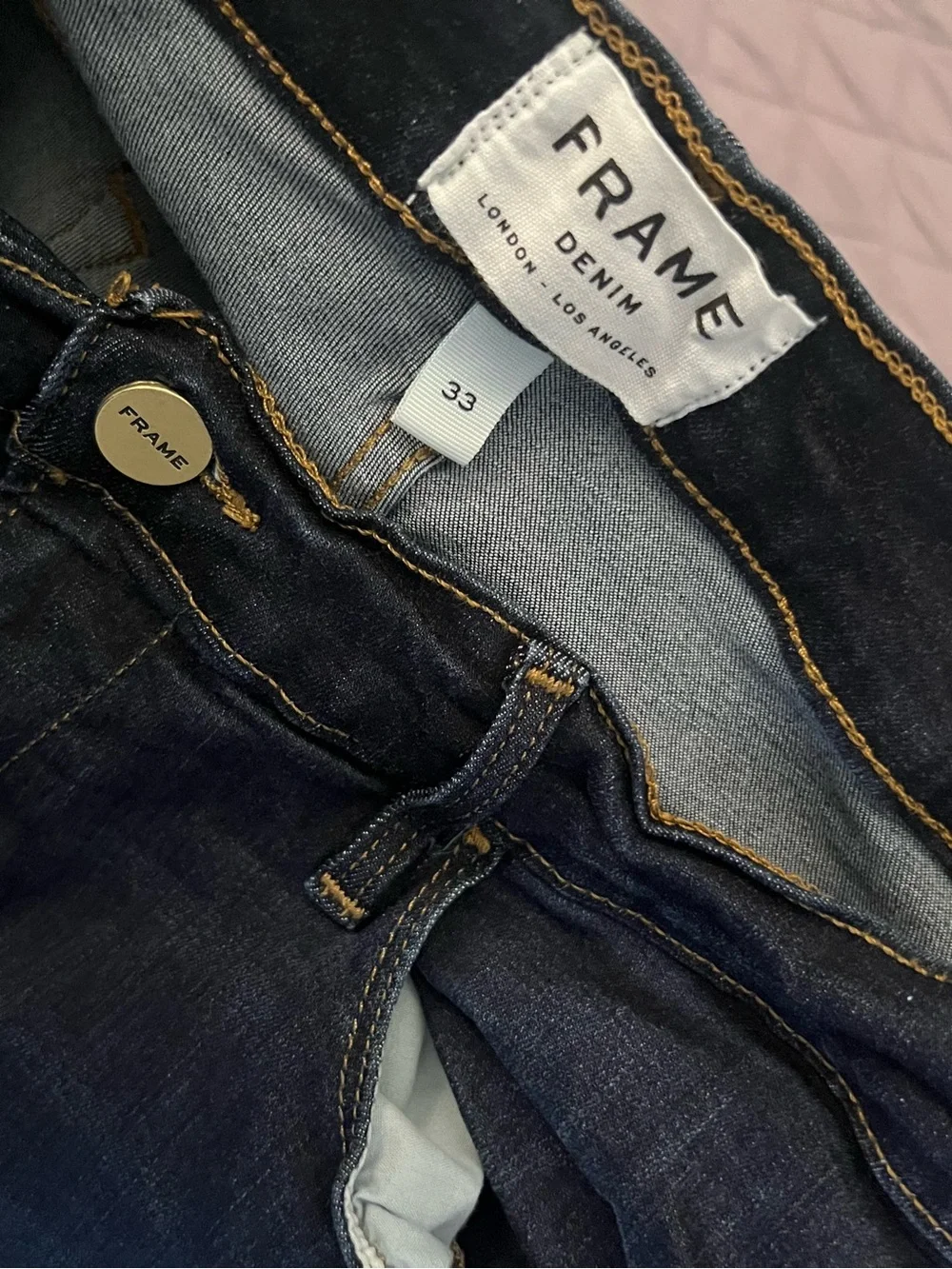 Frame Denim Dark Indigo Slim skinny/straight  Jeans 33